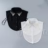 Detachable Lapel Collar False Elaborate Girls Collar Accessory Jeweled Collar Graceful Art Decorative False Shawl