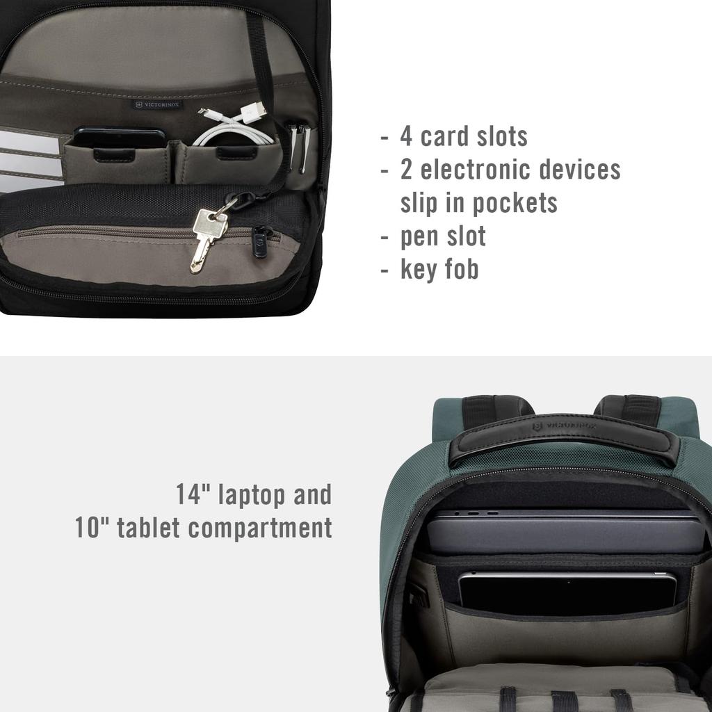 Altmont Professional Altmont Professional City Laptop Backpack Backpack with Detachable Organizer Rucksack Business Lightweight Simple Slit Pocket