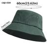 Big Head Man Large Size Sun Hat Women Blank Fisherman Hat Pure Cotton Panama Cap Plus Size Bucket Hats 60-61cm