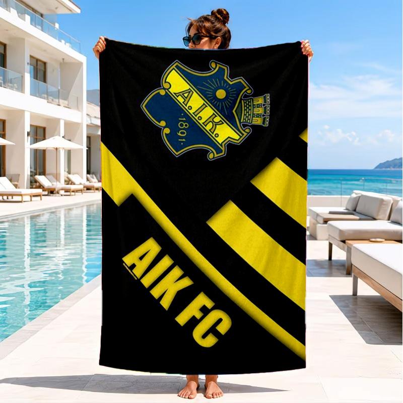Aik Crest Beach Towel, Quick-drying, Easy To Care For, Suitable for Both Fitness and Beach Vacations,Sports Essential