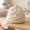 Anxiety Relief Toy White Cream Squeeze Stress Ball, Palm Kneading Toy, Soft Texture Decompression Relaxation Ball for Adults Kids, TPR Fidget Sensory