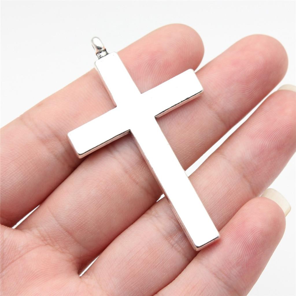 Large Crosses Detailed Religious Charm Antique Bronze Zinc Alloy Jewelry Making Supplies Necklace Making DIY Charms