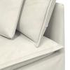 Modular Sofa Corner Module with Cushions Cream 100 Cm