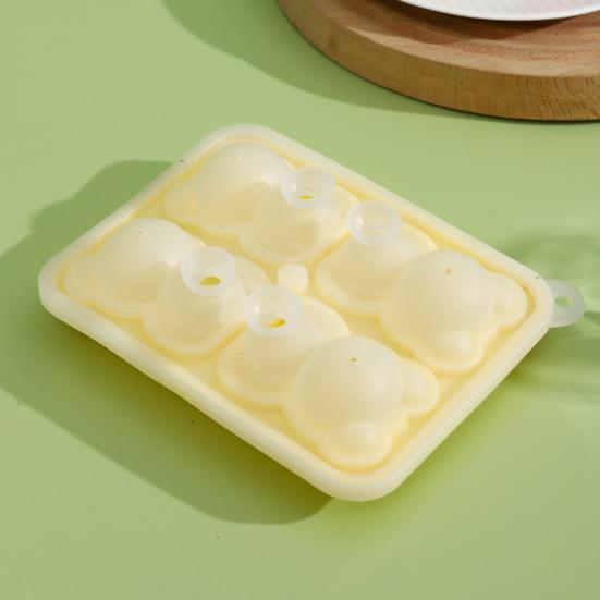 Formička na ledové kostky ve tvaru medvídka, silikonový výrobník ledových kostek, roztomilá DIY forma na bonbony a čokoládu, na whisky, bourbon, vtipné dárky s medvědem pro muže a ženy