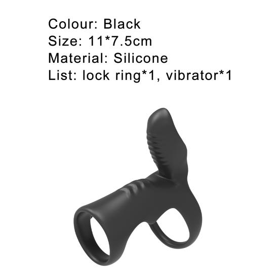 Penis Corrector Elastic Easy To Install Silicone Vibrating Delay Ejaculation Lock Ring for Male Masturbators Vibration Lock Ring