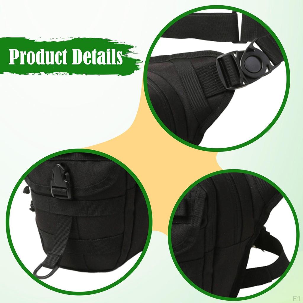Bag Hip Pouch Decor, Multifunctional Waist Motorcycle Pack for Running, Riding, Cycling