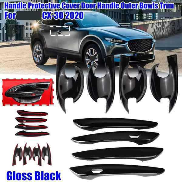 

8-Piece Mazda CX-30 Outer Door Handle & Bowl Covers (2020-2021) none