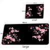 Japanese style Gaming Mouse Pad Pink Sakura Mousepads Black White XXL Large Desk Mat Art Mousepas New Office Laptop Gamer Rugs