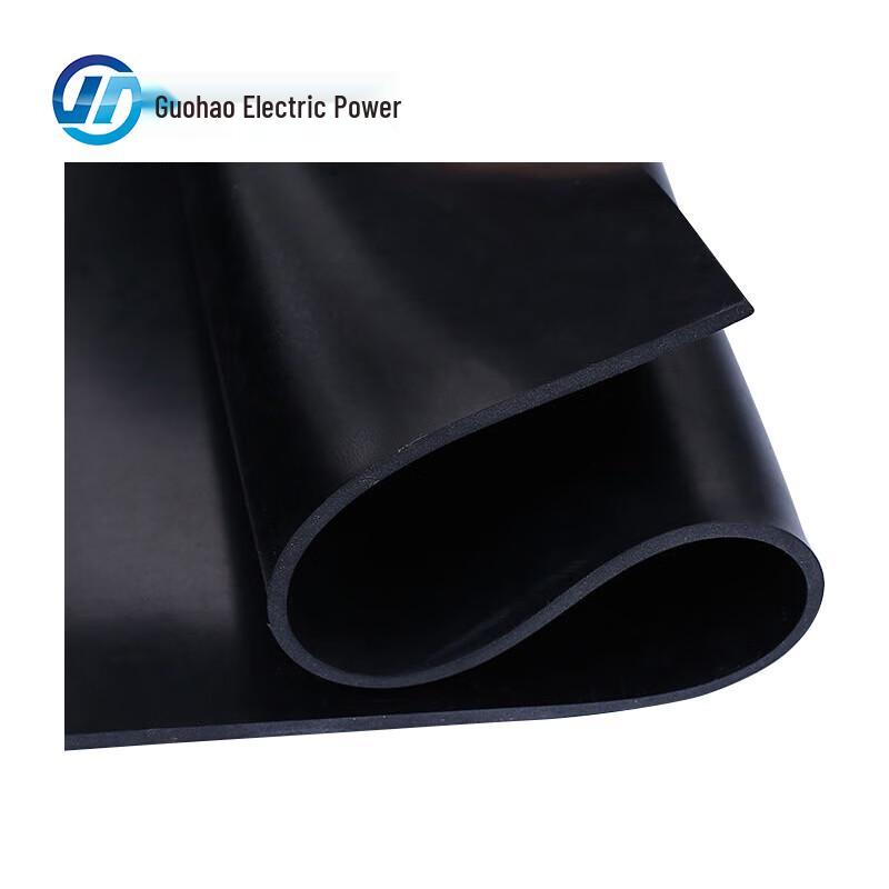 35kV Electrical Insulation Rubber Mat 35kV 10mm thick 1x1m Black