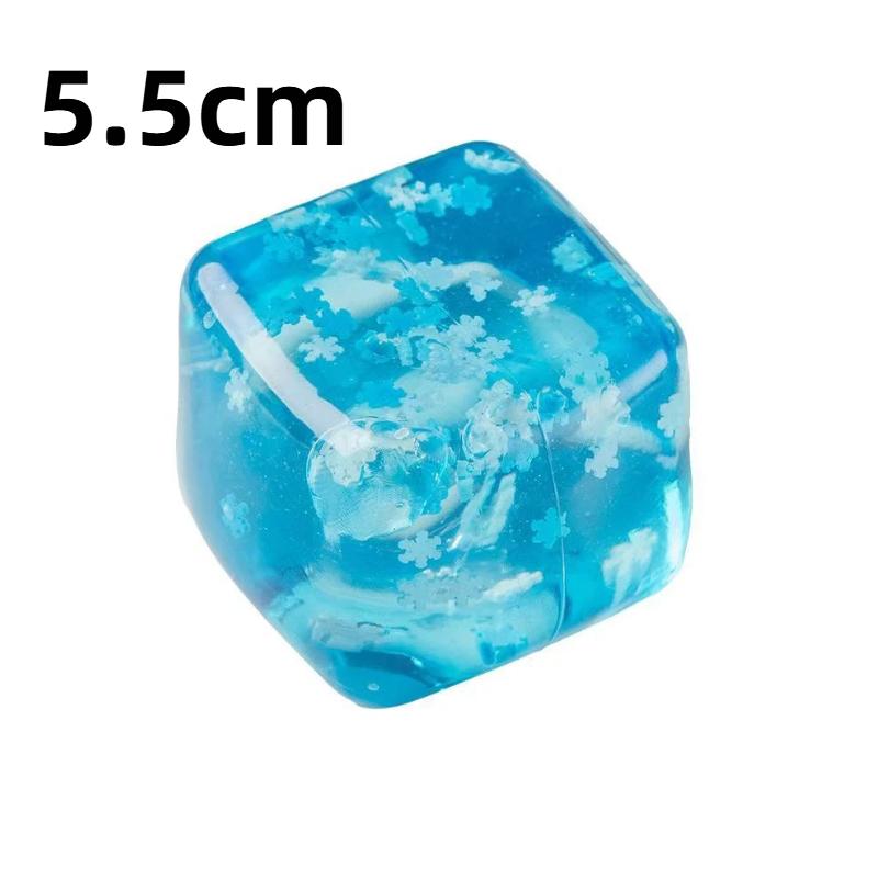 3/4.5/5.5CM Squishy Sneeuwvlok IJsblokjes Langzaam Rijzend Sensorisch Fidget Speelgoed Zachte IJsblokjes Stressverlichting Knijpspeelgoed Handoefening