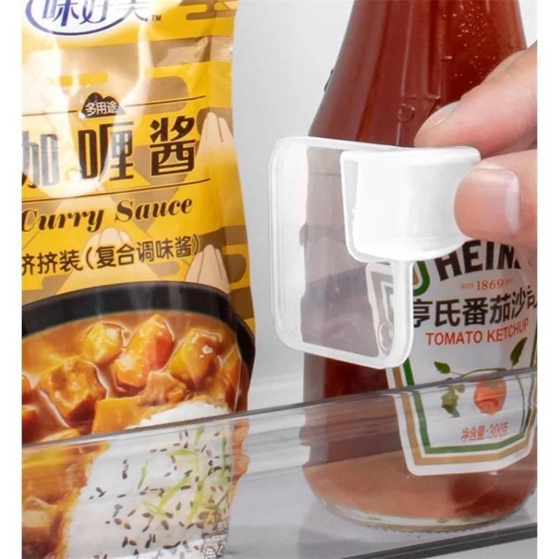 1/20PC Universal Retractable Refrigerator Storage Partition Board Plastic Divider Storage Splint Drink Bottle Can Shelf Organizer