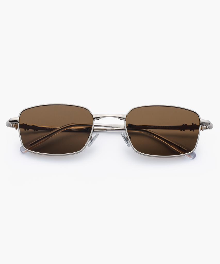 Likkeullou Rc Stainless Steel Amon F Folder Sunglasses Brown