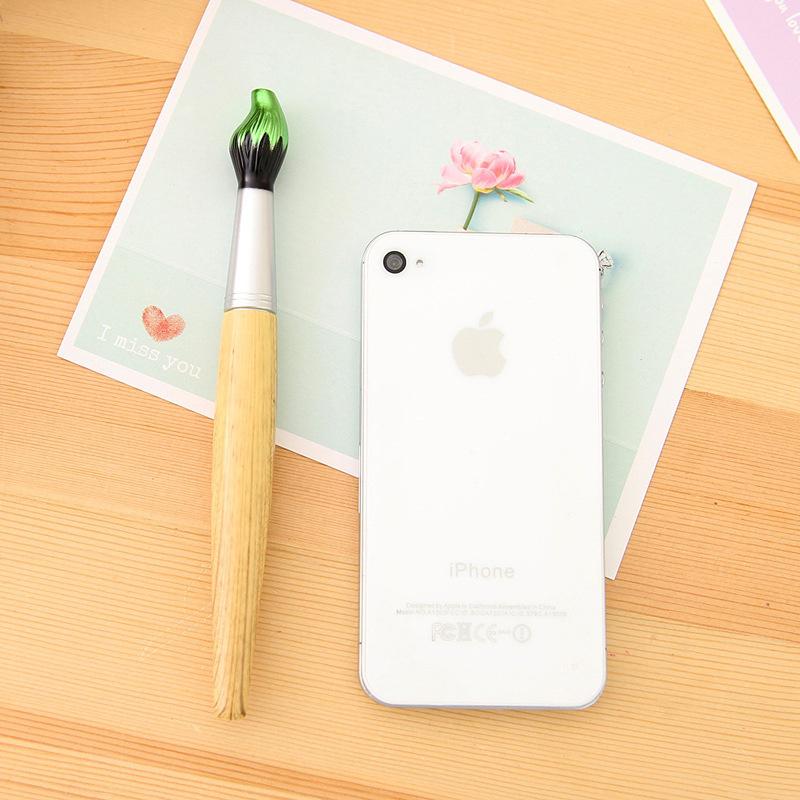 5pcs Kawaii Wooden Ballpoint Pen Creative Ball Pens for Kids Writing Students Children