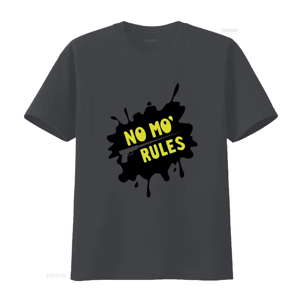 No Mo Rules T Shirt Stylish Level 3 Visuals for Trendy Fashion Vintage Breathable Casual Unisex Homme Slightly