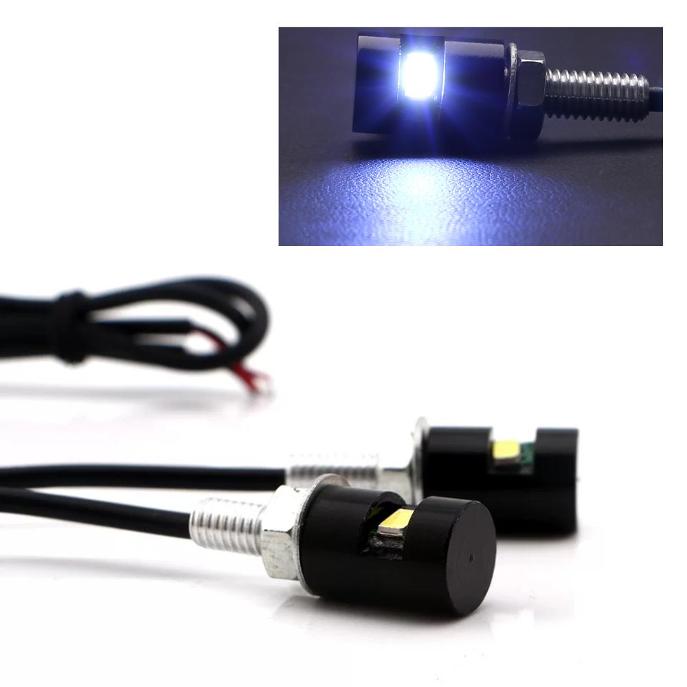 1 Pair 12V LED 5630 SMD Auto Tail Front Screw Bolt Bulbs Lamps Light Source Car Motorcycle Number License Plate Lights