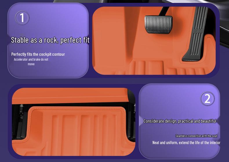 Eco-Friendly Double-Layer Floor Mats for L9 Vehicles - Waterproof & Dustproof Design
