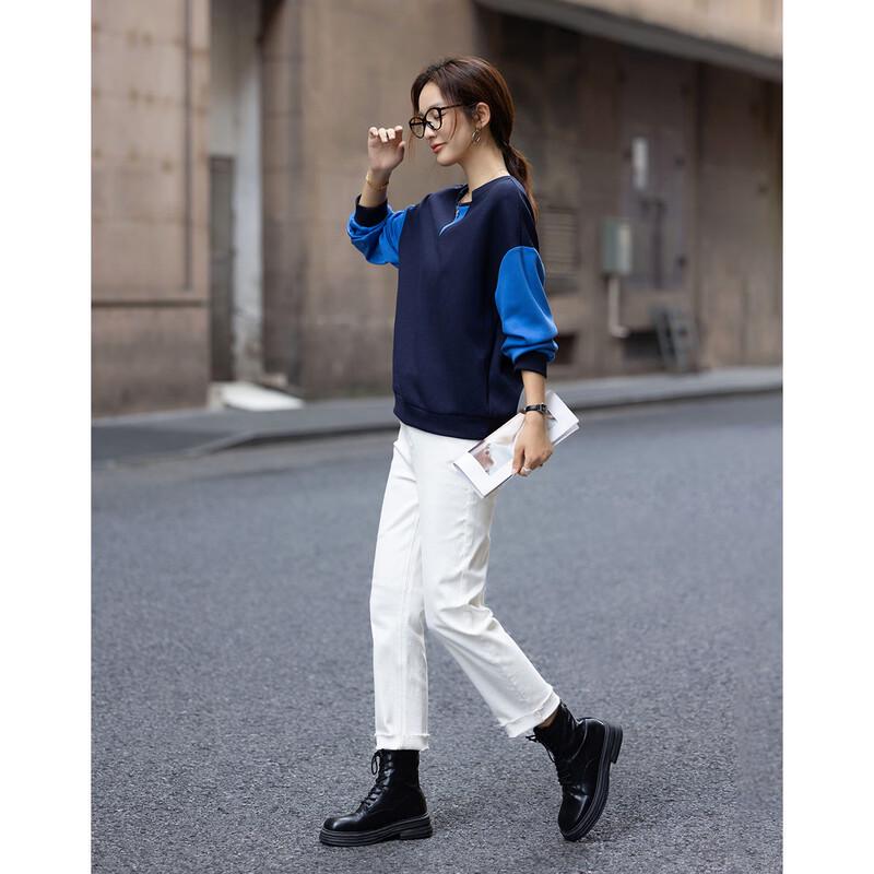 Demana Women's Winter Warm Color Block Sweatshirt