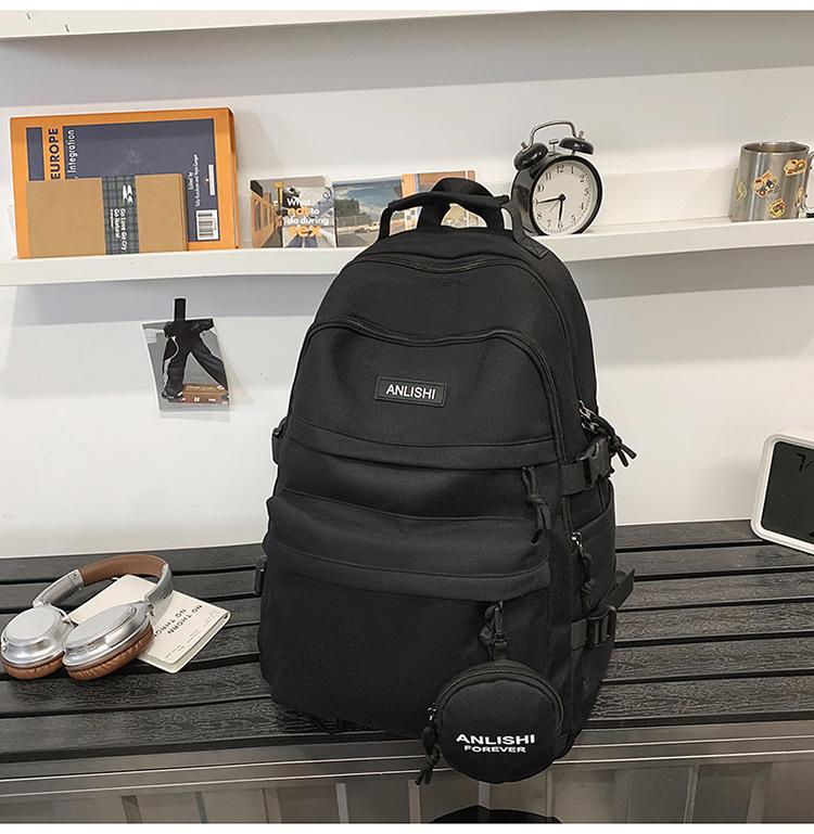 School Bag Mori Summer Large Capacity Backpack Couple Fashion Versatile Computer Bag Student Class School Bag Commuter Travel Bag