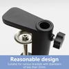 Desktop Microphone Stand Aluminum Base Heavy Duty C Clamp Stand Table Mount Clamp For Up To 55mm Desktop Thicknesses
