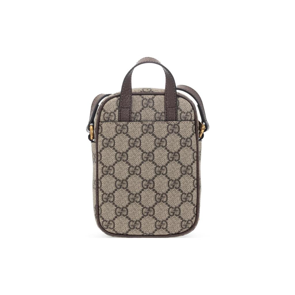 Gucci Ophidia Vintage Logo Stripe Web Canvas And Leather Messenger Camera Bag Mini Unisex Bags 671682-96IWT-8745