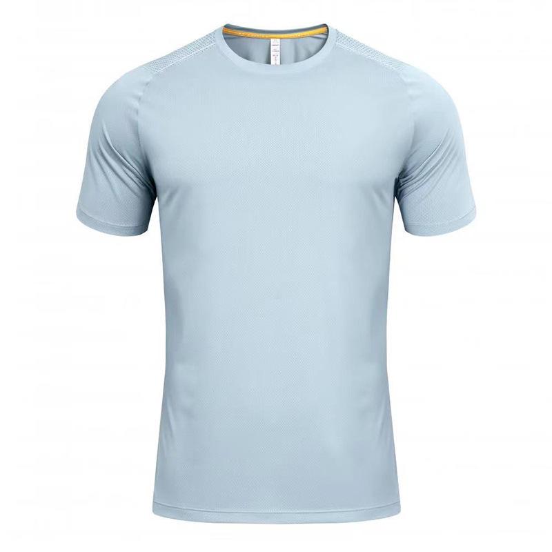 2024 Men's Quick-Dry Round Neck Sports T-Shirt - Short Sleeve Fitness & Running Top