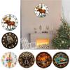 Acrylic Quiet Not Ticking Wall Clock Colorful Art Print Easy Mounting Perfect For Kitchen Living Space Decoration