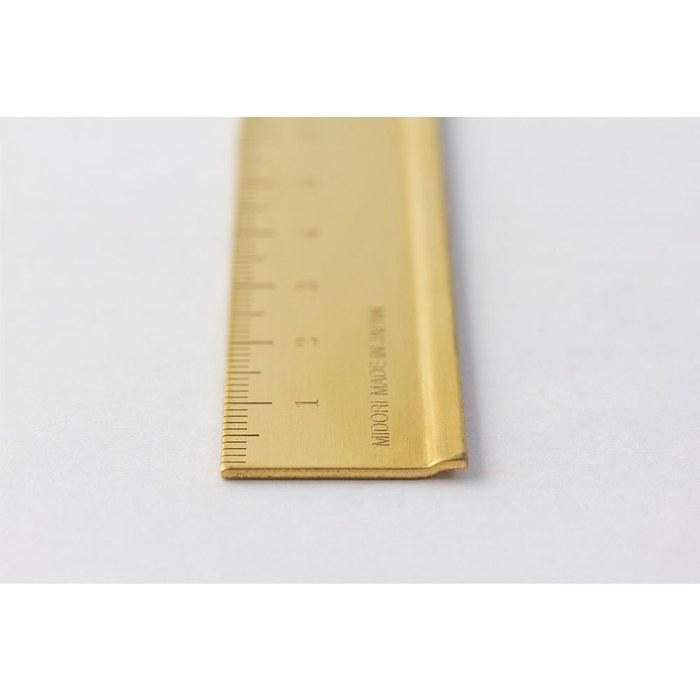 Traveler's Company Midori Ruler Brass Solid 42167006 Gold