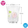 Toyo Sasaki Glass Decor Line Tumbler Set, Flower Violet, 230ml, Made in Japan, Dishwasher Safe, Glass Set, Glass Cup, G310-T295