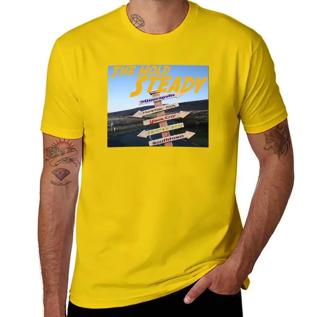 The Hold Steady's Road Map T-Shirt customizeds summer tops t shirts men
