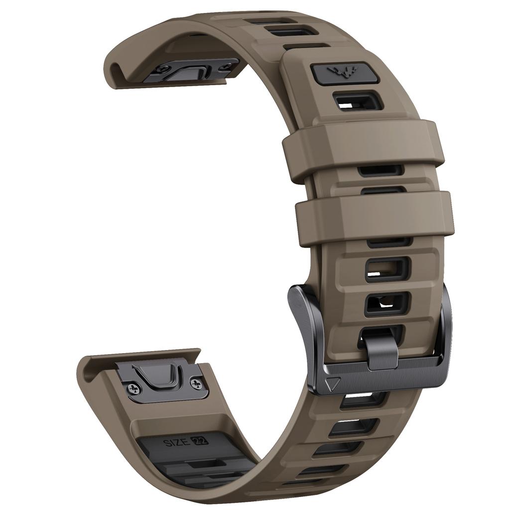 Rychloupínací 22mm 26mm řemínek na hodinky Fenix8 pro Garmin Fenix E 8 47mm 51mm 7 7X 6 6X/Epix Pro/Enduro 3 Dvoubarevný silikonový pásek náramek