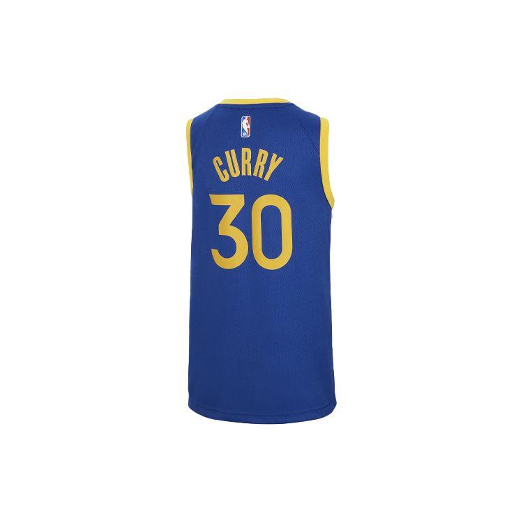 Nike Casual Sports Suit Golden State Warriors Curry 30 SW Fan Edition Retro Tank Top Kids Sportswear Blue CZ6212-495