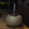 Traditional Cast Iron Teapot - Reed Bird Design