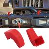 Bumper Tow Hook Covers 2Pack for Jeep Wrangler JK JL Gladiator JT 2007-2025 Adds Cushioned Grip To Tow Strap Recovery (Black)