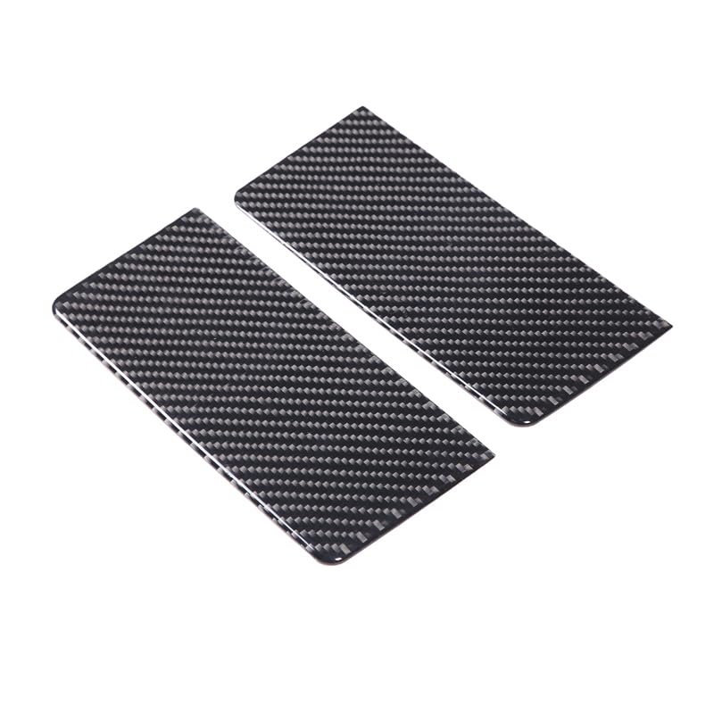 METYOUCAR Carbon Fiber Vanity Mirror Stickers for Honda Decorative Car Mirror Easy Decorative Interior Custom Set of 2 Fiber Panels, N-BOX JF3/JF4