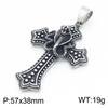 Flying Wings Pendant, Gothic Lion Head Rose Cross Wings Titanium Steel Men'S Pendant