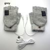 New USB Winter Full&Half Finger Heated Gloves Mitten Electric Heating Gloves