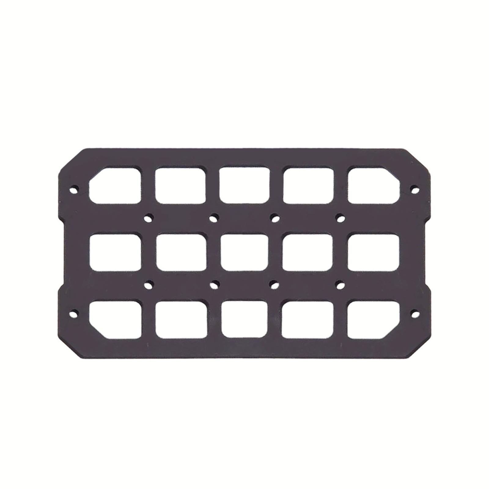 

Motorcycle Top Case Panel Aluminum Alloy Storage Box Universal Side Box Modular Organizer Quick-Mounting One Size чёрный