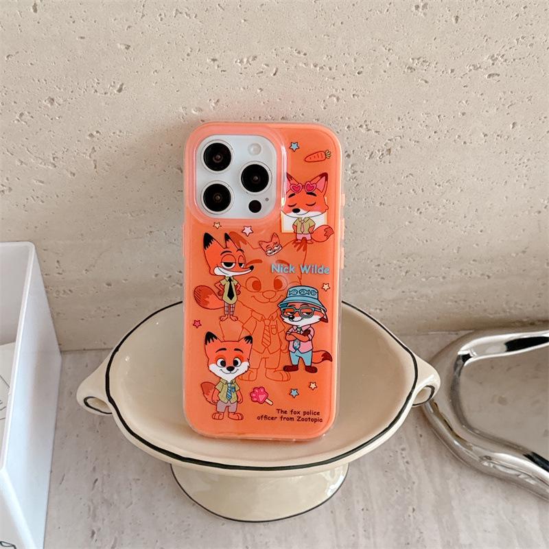 

3D Cartoon Ears iPhone Case for Judy & Nick - Compatible with iPhone 17, 16 Pro Max, 15, 14 14 Pro Max