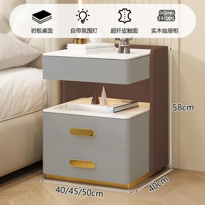 W2557 Side Table Headboard Bedside Bedroom Storage Cabinet White Dresser Coffee Tables Living Mesas Desk Muebles Drawer Book