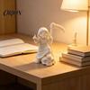 Collectible Creative Art 3D Printed Cute Grim Reaper Figurine, Skeleton Little Statue with Cool Secret Room Props Scythe & Skull Base, Funny