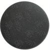 Crystal Velvet carpet2D Flat Print Not 3D Doormat 1pc, Creative Black and White Moon Pattern Printed Round Decorative Mat,