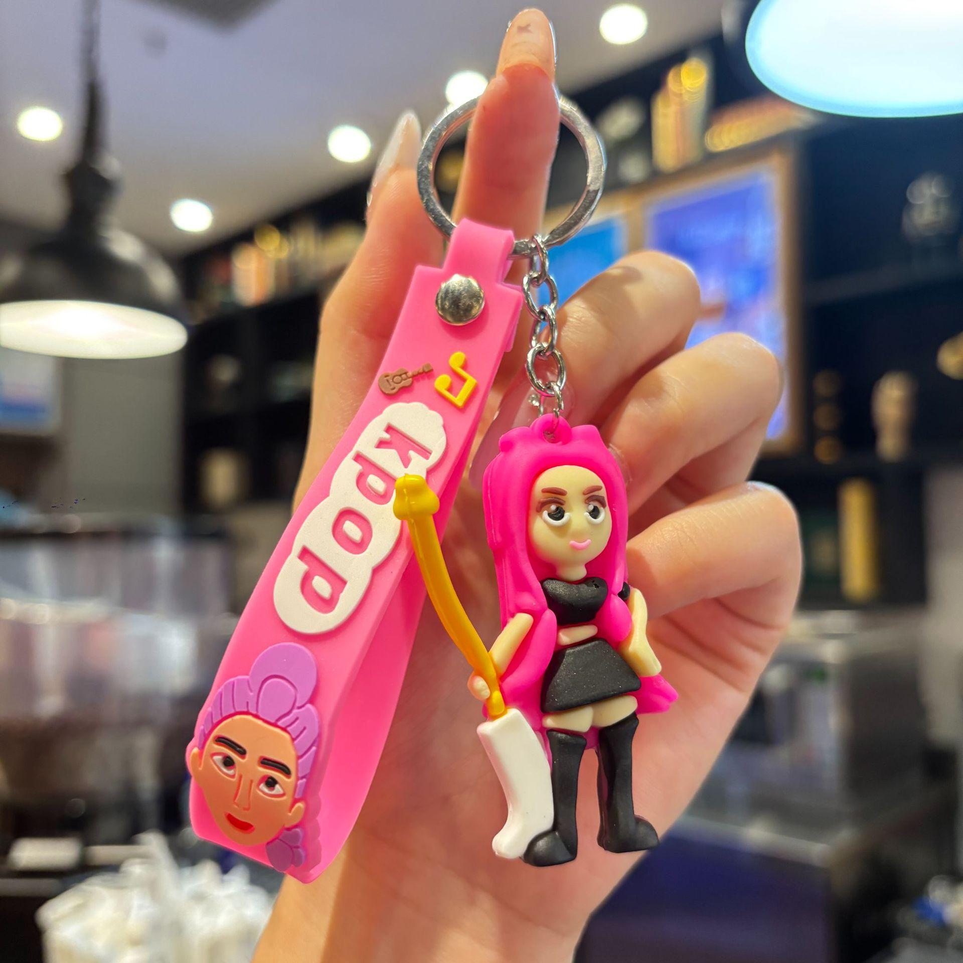 

K-pop Охотник на демонов Мультяшный брелок Подвеска для сумки Рюкзак Украшения Аксессуары Чехол для наушников Брелок для ключей автомобиля Подарки на день рождения