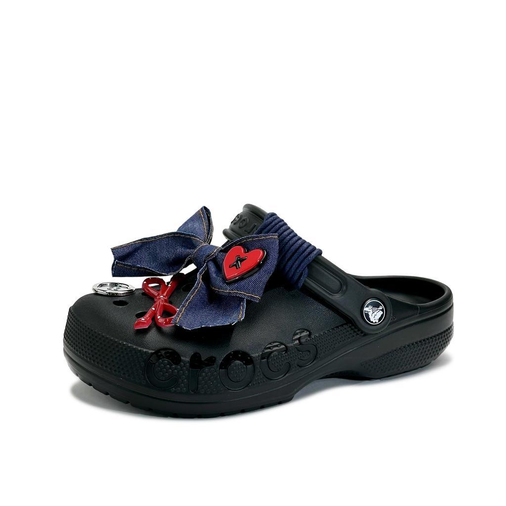 Crocs Baya EVA Comfortable and Versatile Casual Simple Commuter Hole Shoes Women's Black