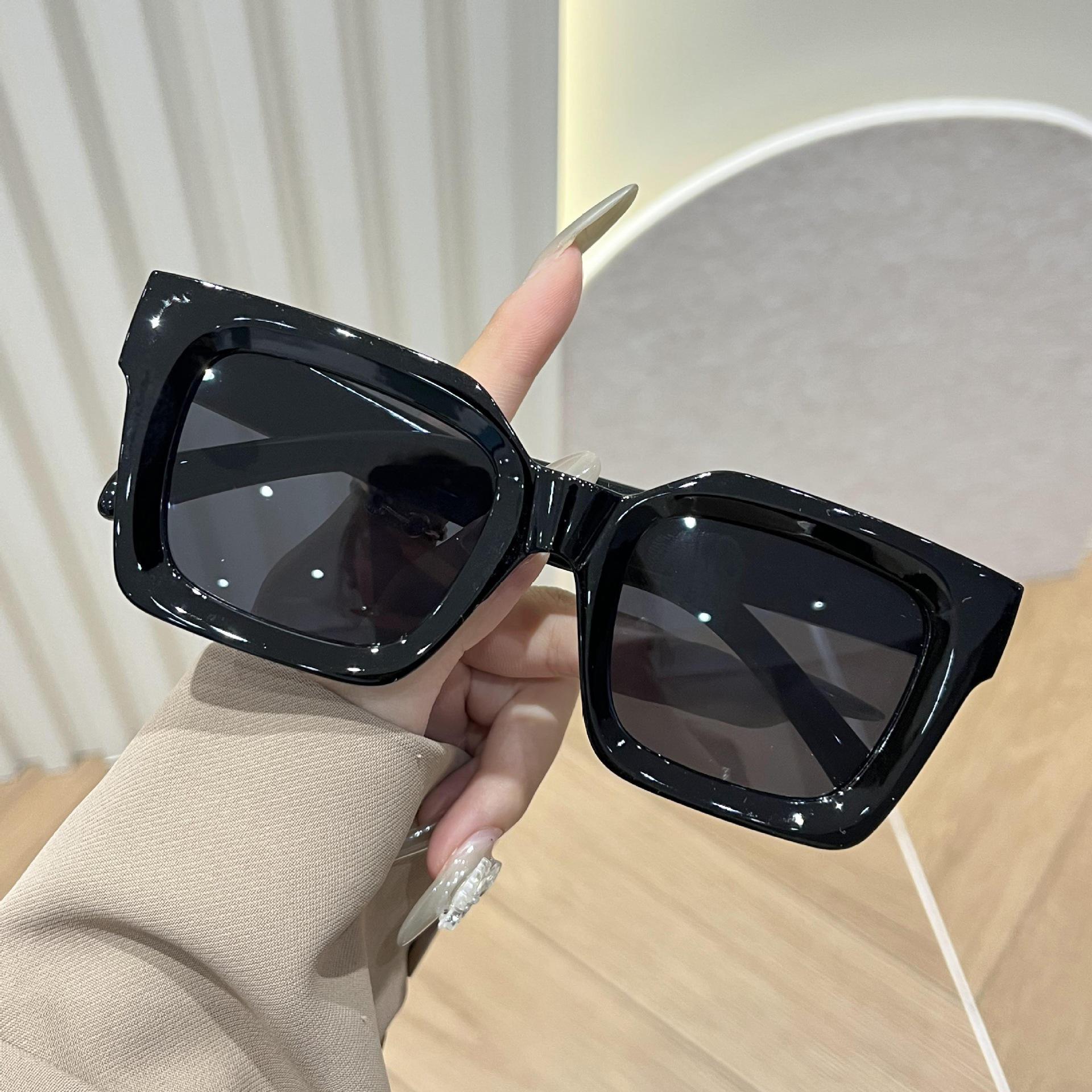 New Style Unisex Square Metal Anti-Blue Light Glasses Frame - Fashionable European American Bare-Face Design