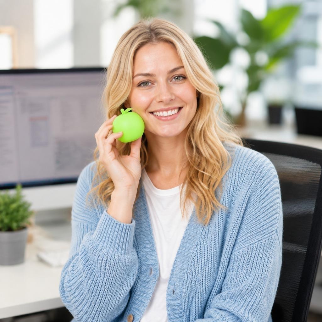 Fruit Shaped Stress Relief Toy Soft Squeeze Ball Sensory Fidget Toy for Hand Therapy and Anxiety Reduction Durable Material