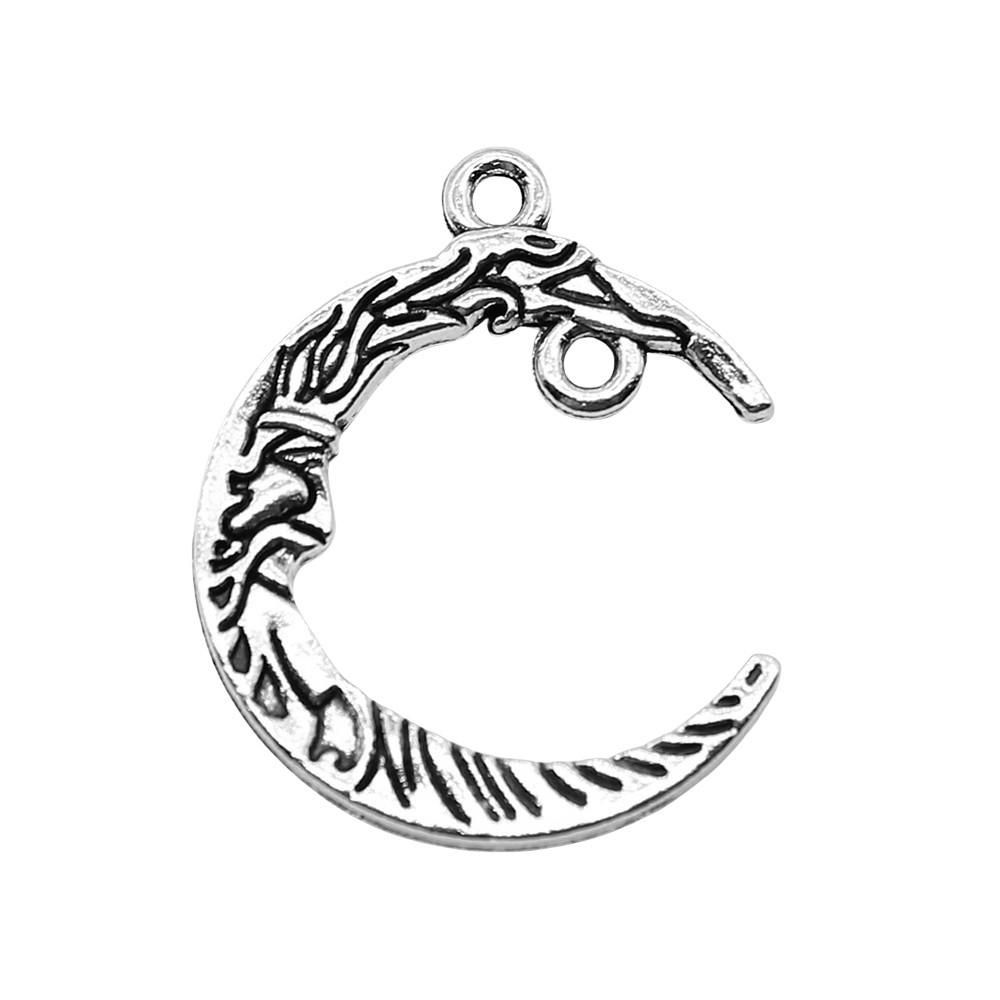 Irregular Oval Frame Connectors Moon Hammered Texture Links For Earring Making