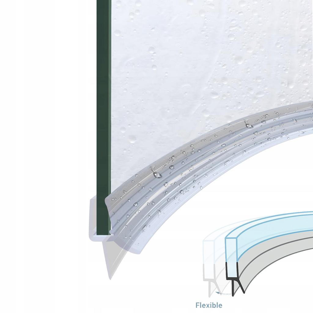 Bottom seal for semicircular shower cabin doors DK13 4mm 100cm