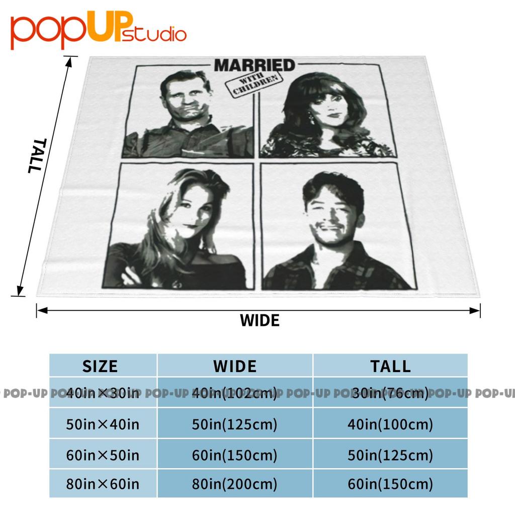 Married With Children Family Squares Al Bundy Retro Tv Show Ultra-Soft Blanket Quilt Winter Sofa Cover Bed Covers
