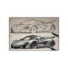 Pittura su Tela Poster a Tema Auto Pittura Decorativa Soggiorno Camera da Letto Stanza E-sport Murale da Corsa Supercar GTR