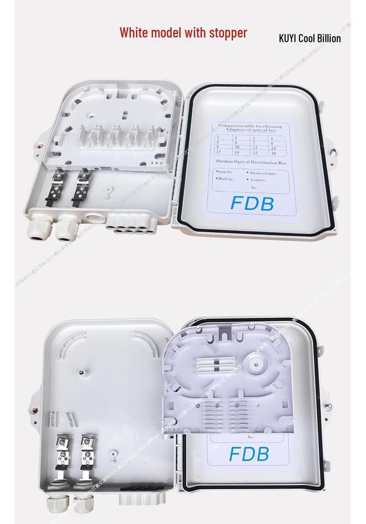 8-Core PLC Fiber Optic Splitter Box, Wall/Pole-Mounted, 1x48 Plug-In, Optical Distribution.